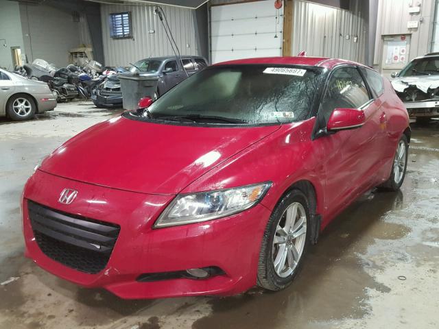 JHMZF1C6XBS005143 - 2011 HONDA CR-Z EX RED photo 2