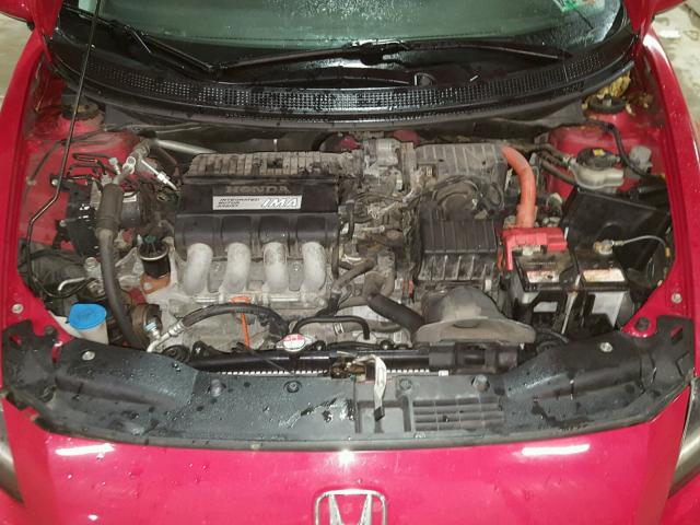 JHMZF1C6XBS005143 - 2011 HONDA CR-Z EX RED photo 7