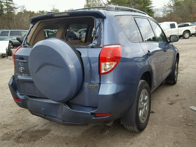 JTMZD33V275051260 - 2007 TOYOTA RAV4 BLUE photo 4