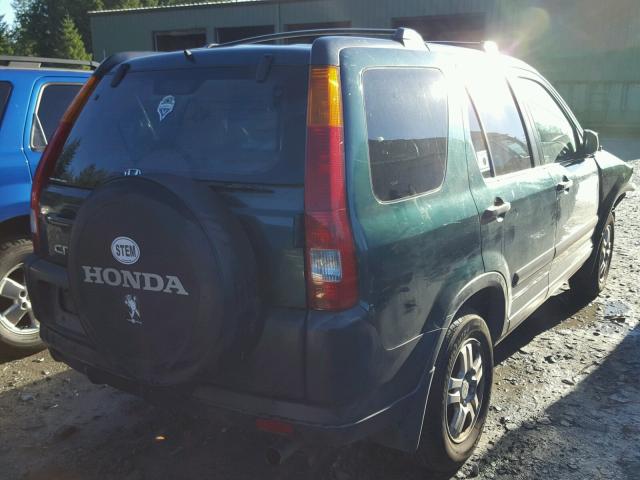 JHLRD78892C075833 - 2002 HONDA CR-V EX GREEN photo 4