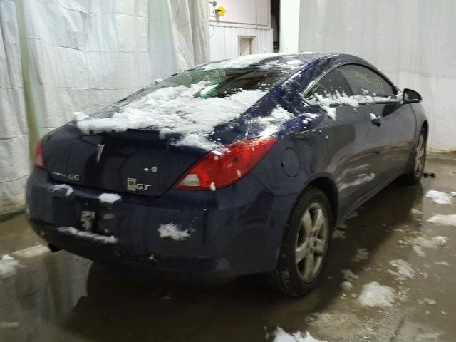 1G2ZH17N684112947 - 2008 PONTIAC G6 GT BLUE photo 4