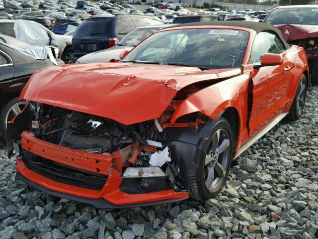 1FATP8EM1G5296037 - 2016 FORD MUSTANG ORANGE photo 2