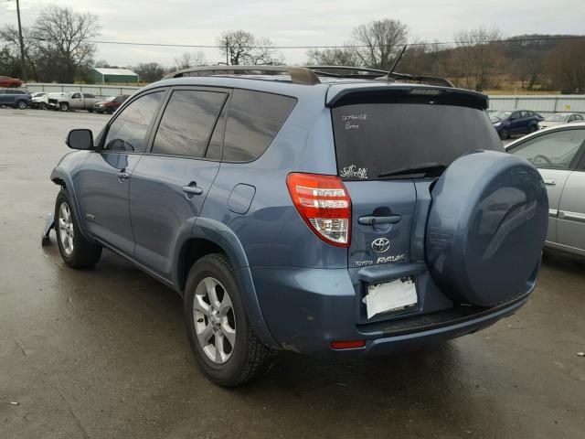 JTMYF4DV2A5031320 - 2010 TOYOTA RAV4 LIMIT BLUE photo 3