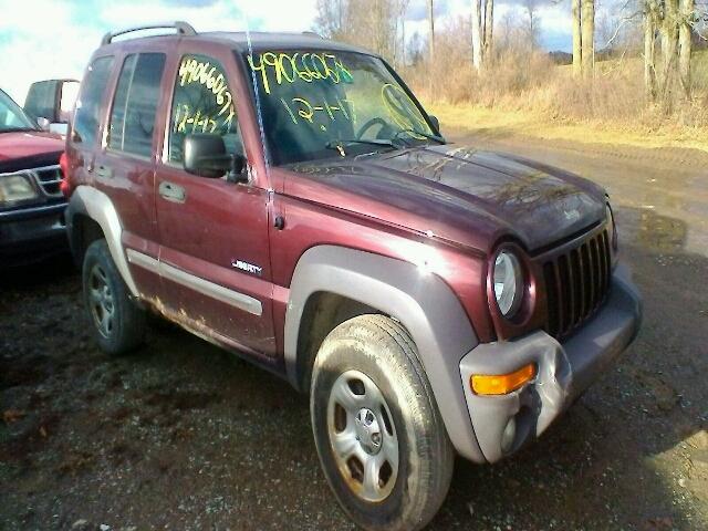 1J4GL48K84W257987 - 2004 JEEP LIBERTY SP RED photo 1