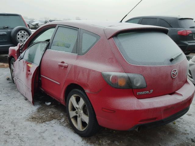 JM1BK143761501791 - 2006 MAZDA 3 HATCHBAC RED photo 3