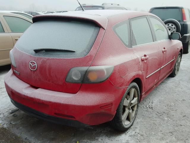 JM1BK143761501791 - 2006 MAZDA 3 HATCHBAC RED photo 4