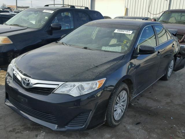 4T4BF1FK1ER361874 - 2014 TOYOTA CAMRY L BLACK photo 2