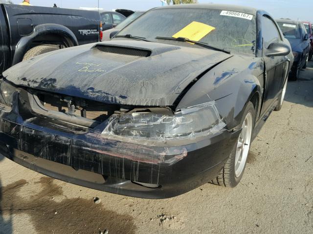 1FAFP42X41F146378 - 2001 FORD MUSTANG GT BLACK photo 2