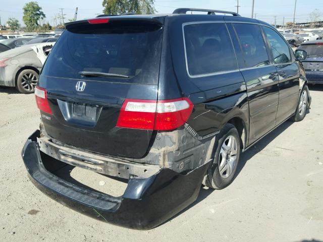 5FNRL38717B065579 - 2007 HONDA ODYSSEY EX BLACK photo 4