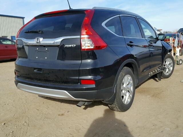 2HKRM4H70GH727057 - 2016 HONDA CR-V EXL BLACK photo 4