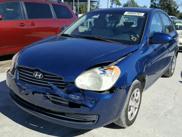 KMHCN46C06U061014 - 2006 HYUNDAI ACCENT GLS BLUE photo 2