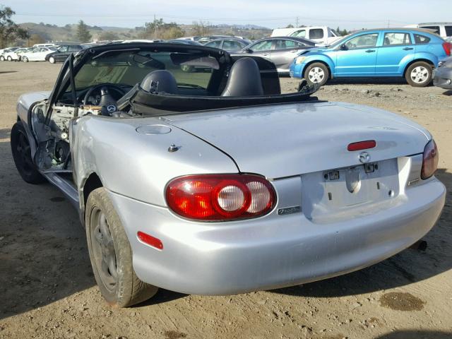 JM1NB353420222984 - 2002 MAZDA MX-5 MIATA SILVER photo 3