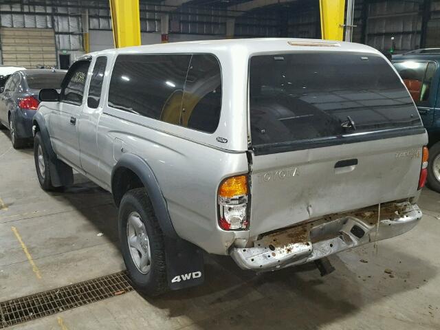 5TEWM72N33Z259988 - 2003 TOYOTA TACOMA XTR SILVER photo 3