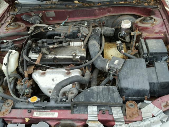 4A3AA46G03E168108 - 2003 MITSUBISHI GALANT ES RED photo 7