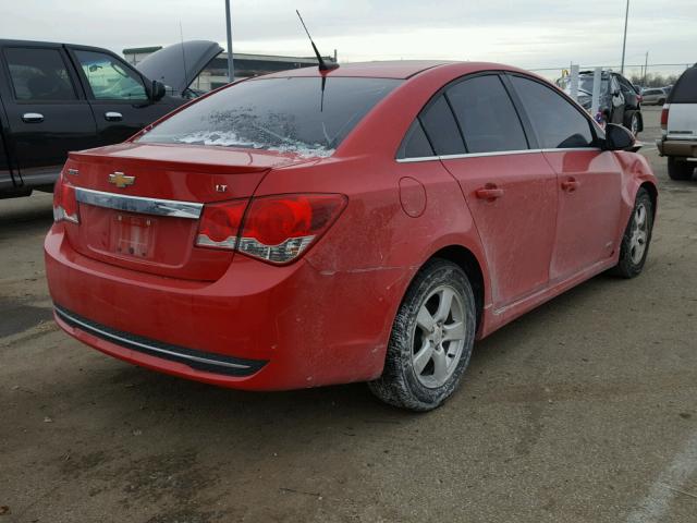 1G1PF5SCXC7249752 - 2012 CHEVROLET CRUZE LT RED photo 4