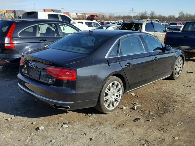 WAUR2AFD8EN012275 - 2014 AUDI A8 L QUATT BLACK photo 4