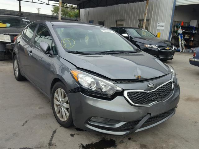 KNAFX4A83F5392983 - 2015 KIA FORTE EX SILVER photo 1