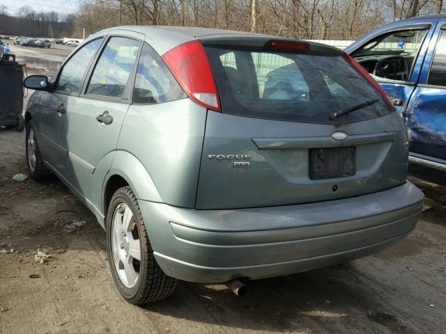 3FAFP37N75R105592 - 2005 FORD FOCUS ZX5 GREEN photo 3