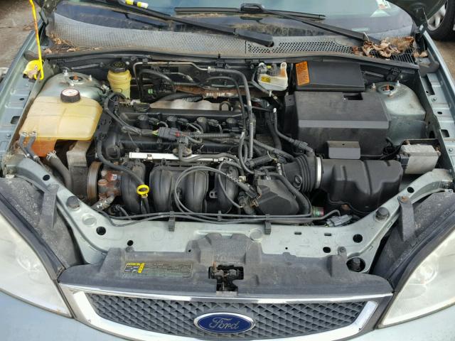 3FAFP37N75R105592 - 2005 FORD FOCUS ZX5 GREEN photo 7