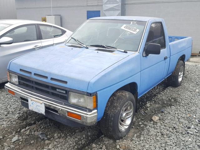 1N6ND11S2JC374428 - 1988 NISSAN D21 SHORT BLUE photo 2