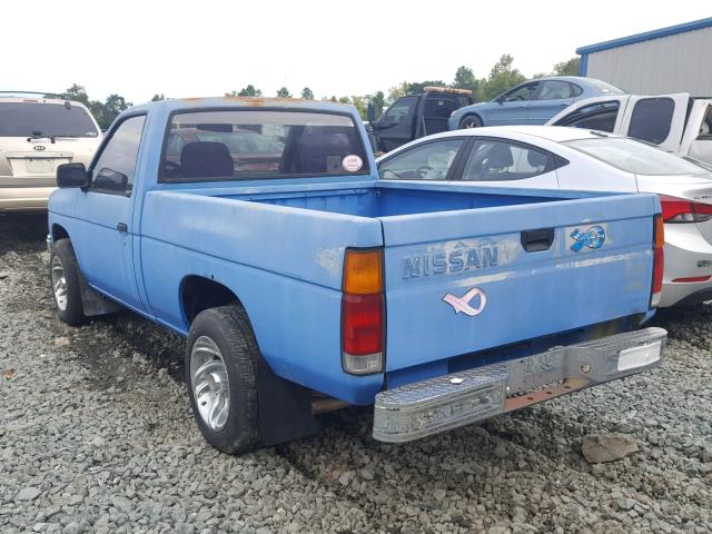 1N6ND11S2JC374428 - 1988 NISSAN D21 SHORT BLUE photo 3