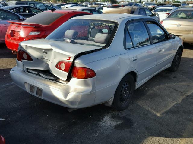 1NXBR12E91Z478386 - 2001 TOYOTA COROLLA CE SILVER photo 4