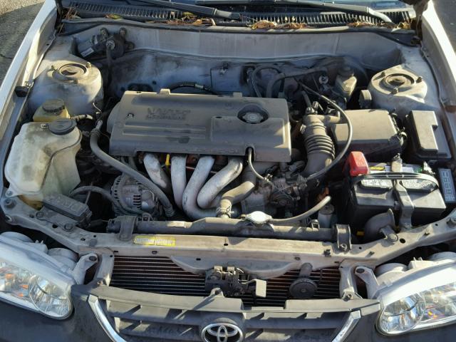 1NXBR12E91Z478386 - 2001 TOYOTA COROLLA CE SILVER photo 7