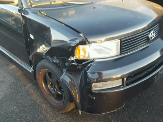JTLKT324140143566 - 2004 TOYOTA SCION XB შავი ფოტო 9