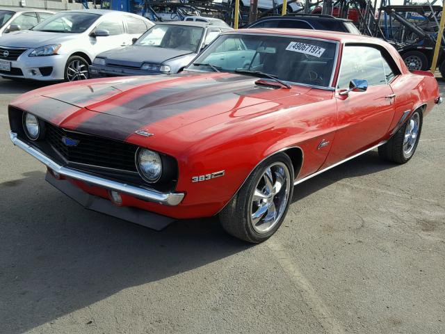 124379L524153 - 1969 CHEVROLET CAMARO RED photo 2