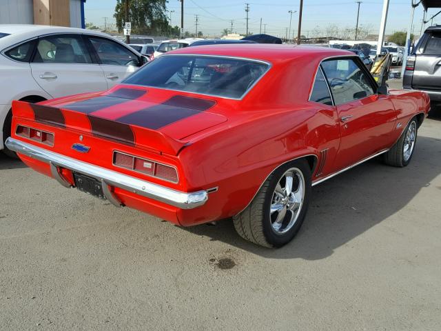 124379L524153 - 1969 CHEVROLET CAMARO RED photo 4