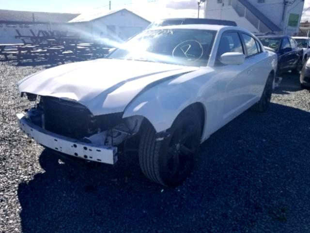 2C3CDXHG0DH546587 - 2013 DODGE CHARGER SX WHITE photo 2