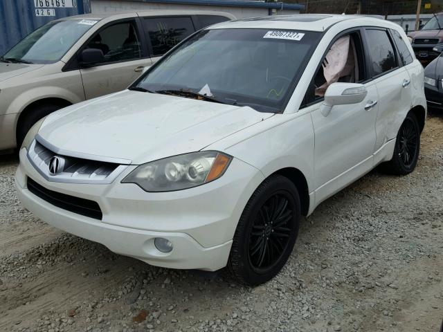 5J8TB18277A010341 - 2007 ACURA RDX WHITE photo 2