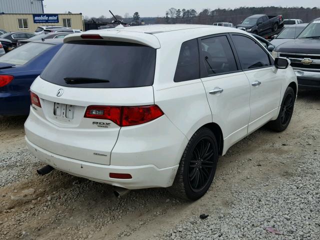 5J8TB18277A010341 - 2007 ACURA RDX WHITE photo 4