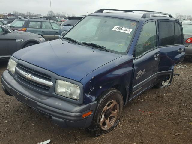 2CNBJ734X36910114 - 2003 CHEVROLET TRACKER ZR BLUE photo 2