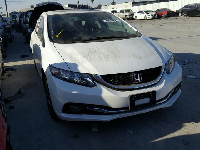 19XFB2F96FE235685 - 2015 HONDA CIVIC EXL WHITE photo 1