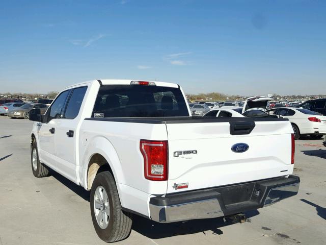 1FTEW1CFXGKF63064 - 2016 FORD F150 SUPER WHITE photo 3