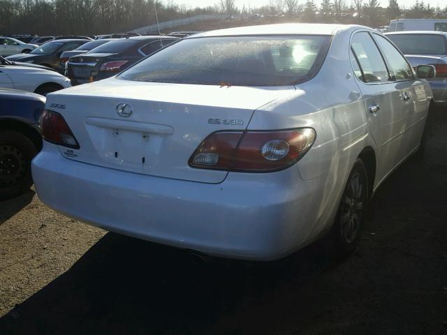 JTHBA30G040023447 - 2004 LEXUS ES 330 WHITE photo 4