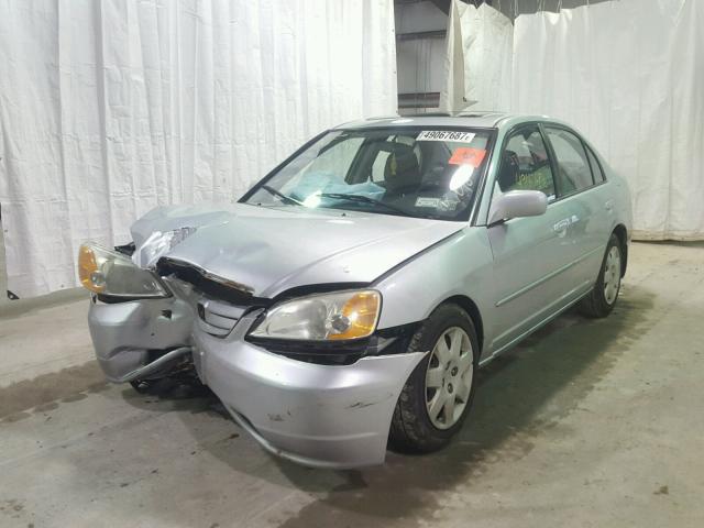 2HGES267X2H510730 - 2002 HONDA CIVIC EX SILVER photo 2