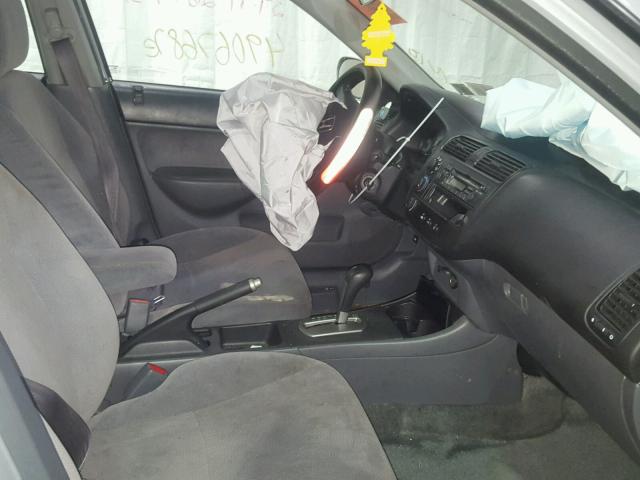 2HGES267X2H510730 - 2002 HONDA CIVIC EX SILVER photo 5