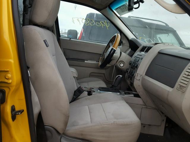 1FMCU4K30CKB14004 - 2012 FORD ESCAPE HYB YELLOW photo 5