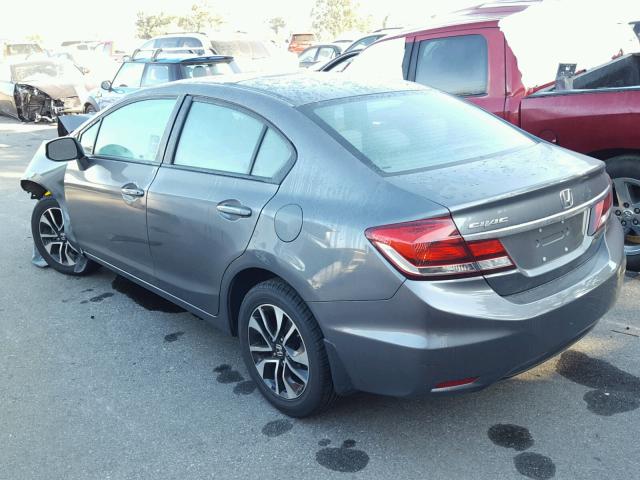 19XFB2F83DE290163 - 2013 HONDA CIVIC EX GRAY photo 3