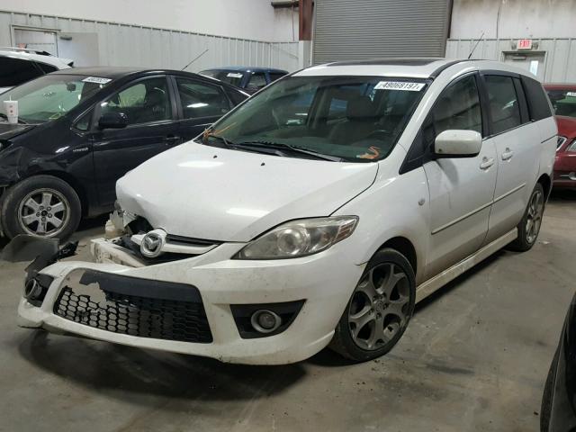 JM1CR293380324499 - 2008 MAZDA 5 WHITE photo 2