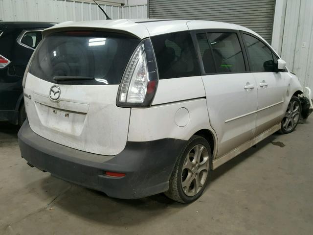 JM1CR293380324499 - 2008 MAZDA 5 WHITE photo 4