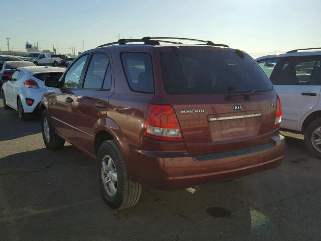 KNDJD733365623390 - 2006 KIA SORENTO EX RED photo 3