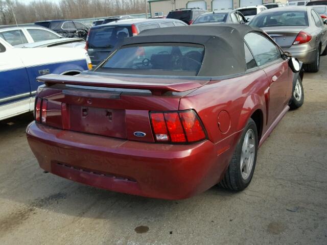 1FAFP44473F346368 - 2003 FORD MUSTANG RED photo 4