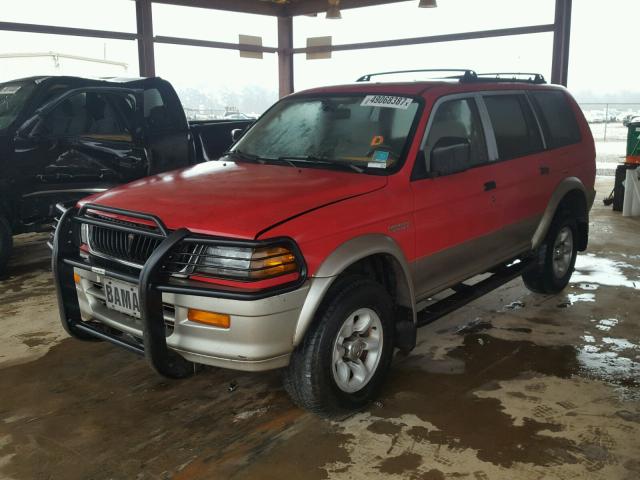 JA4MT31P6VP021904 - 1997 MITSUBISHI MONTERO SP RED photo 2