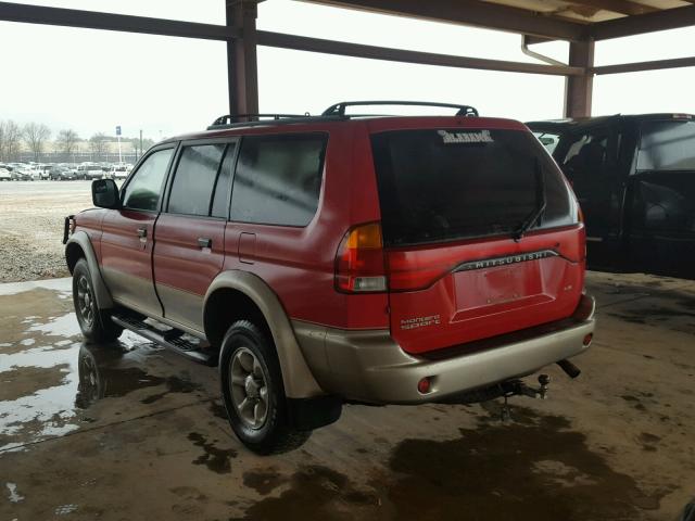 JA4MT31P6VP021904 - 1997 MITSUBISHI MONTERO SP RED photo 3