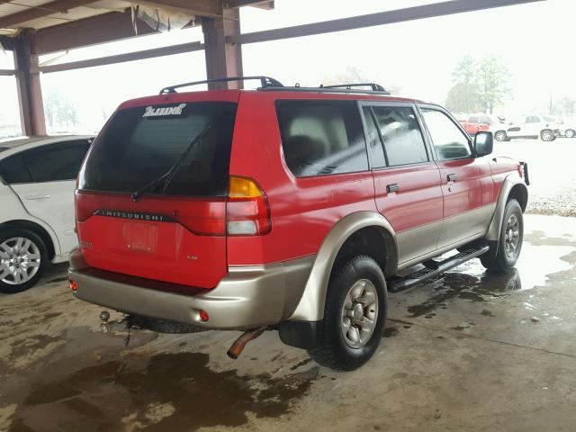 JA4MT31P6VP021904 - 1997 MITSUBISHI MONTERO SP RED photo 4