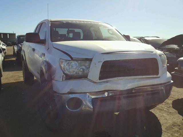 5TFBV54148X076026 - 2008 TOYOTA TUNDRA DOU WHITE photo 1