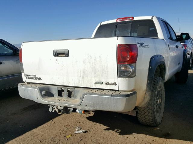 5TFBV54148X076026 - 2008 TOYOTA TUNDRA DOU WHITE photo 4